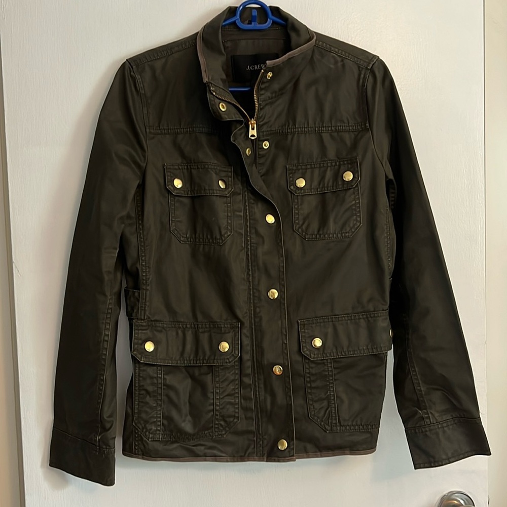 J. Crew green utility jacket